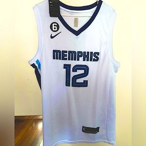Nike Ja Morant Memphis Grizzlies Swingman Jersey White w/ Purple (Size: XXL)